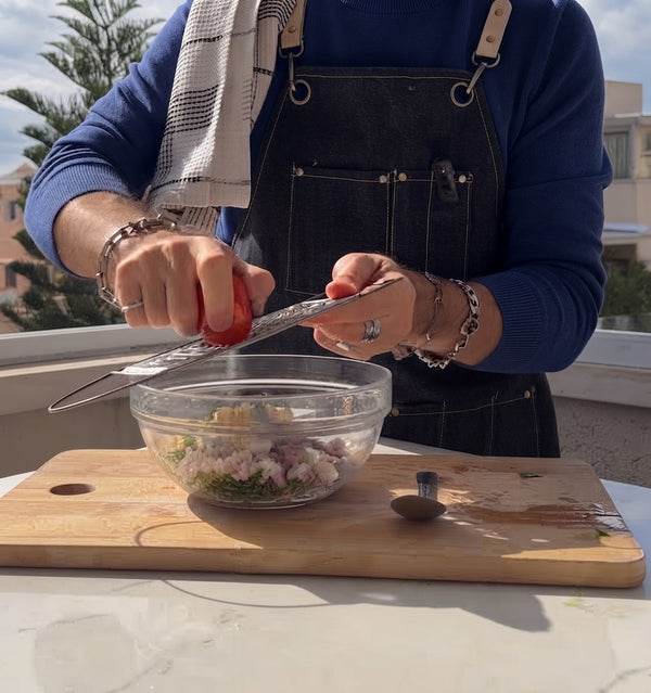 Scoop a spoonful of the mixture, form into a patty, and
flatten gently.