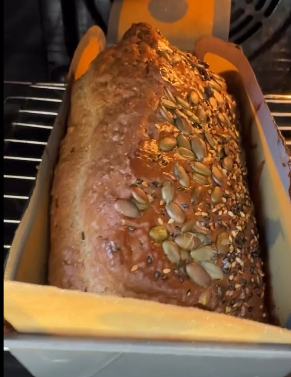 Bake in a preheated oven at 180°C (350°F) for 25–30 minutes until golden brown on top and firm to the touch.