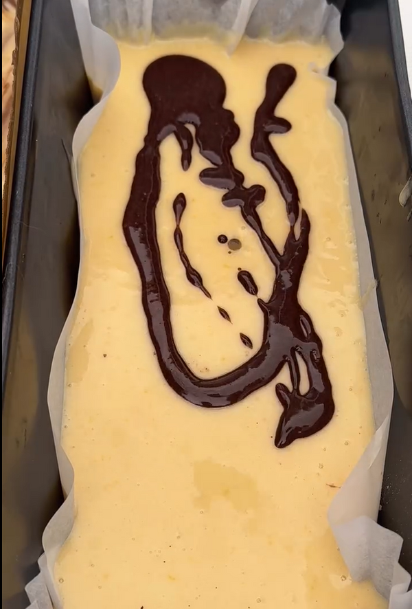 Pour batter equally into 3 parchment-lined loaf pans.