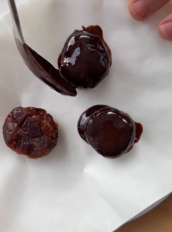 Sprinkle a touch of flaky sea salt across the warm chocolate layer to elevate the flavors.
