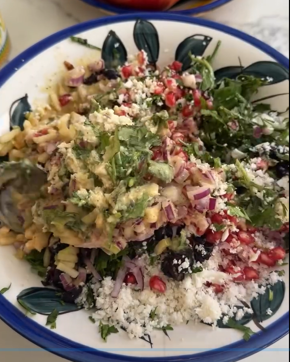 In a small bowl or jar, whisk together Dijon mustard, pomegranate molasses, olive oil, fresh lemon juice, honey, salt, and black pepper until fully emulsified
and creamy.