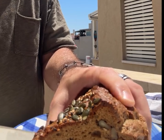 Cool completely on a wire rack before slicing to ensure the bread holds its soft, airy structure.