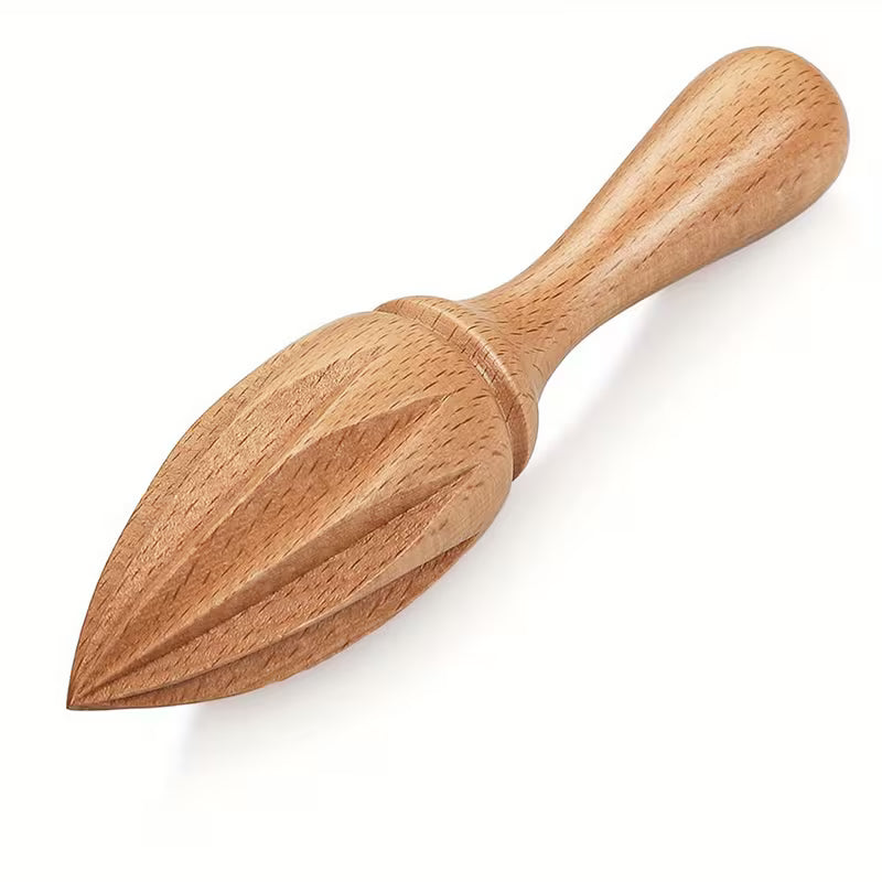 1/2pcs Beech Wood Lemon Squeezer – Handheld Citrus Juicer
