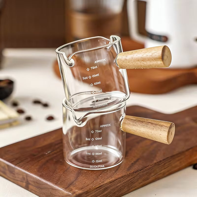 2pcs Glass Mini Coffee Cups