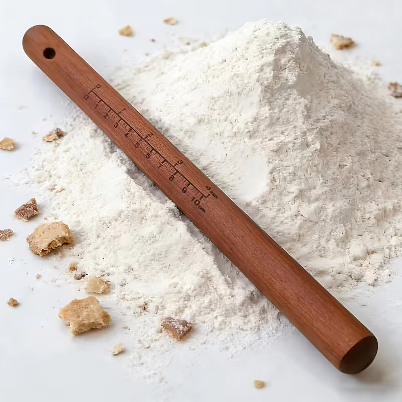 Natural Wooden Rolling Pin – Dumpling, Pancake & Baking Tool