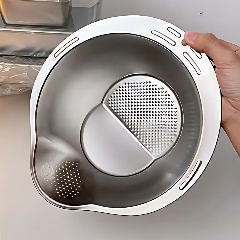 4-in-1 Rice & Vegetable Washing Bowl