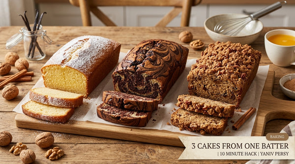 3 CAKES FROM ONE BATTER
