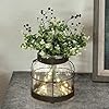 Farmhouse Glass Vase for Floral Arrangements