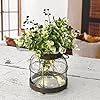 Farmhouse Glass Vase for Floral Arrangements