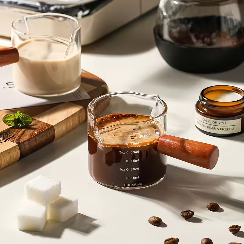 2pcs Glass Mini Coffee Cups