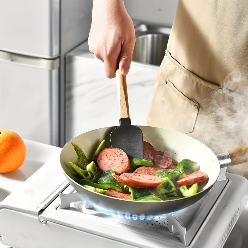 5pcs Silicone Spatula Set – Baking, Stirring & Cooking Tools