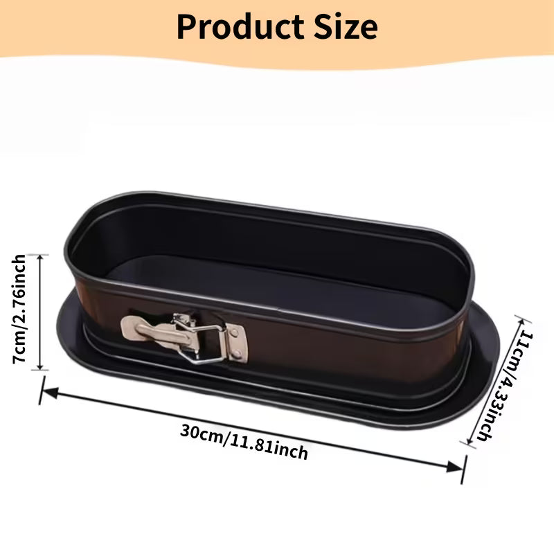 11.81-Inch Non-Stick Springform Cake Pan – Removable Base