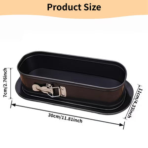 11.81-Inch Non-Stick Springform Cake Pan – Removable Base