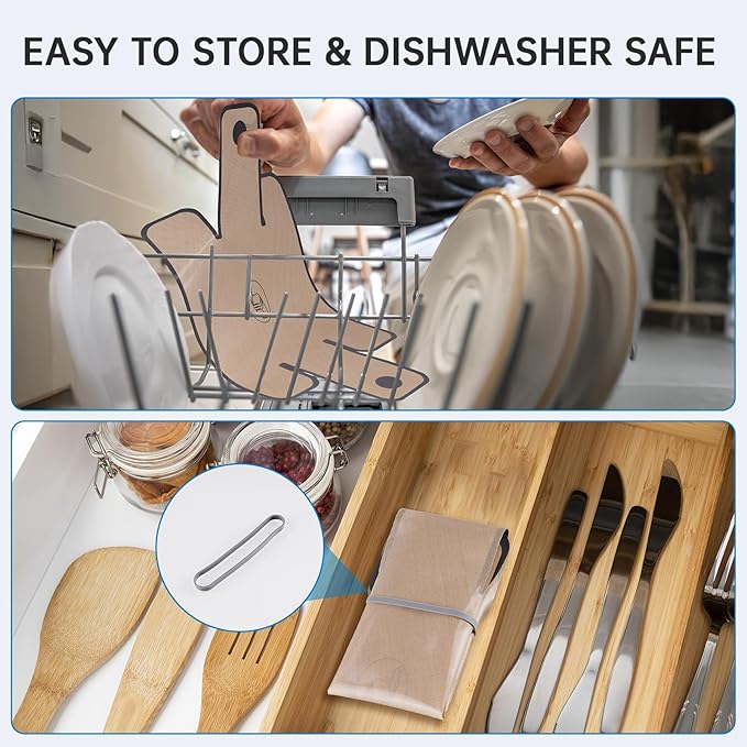 NiHome Silicone Bread Sling, Reusable Nonstick Loaf Pan Liner, Brown, Fits 9x5–10x5 Inch Pans