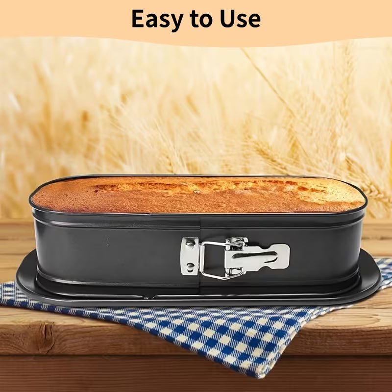 11.81-Inch Non-Stick Springform Cake Pan – Removable Base