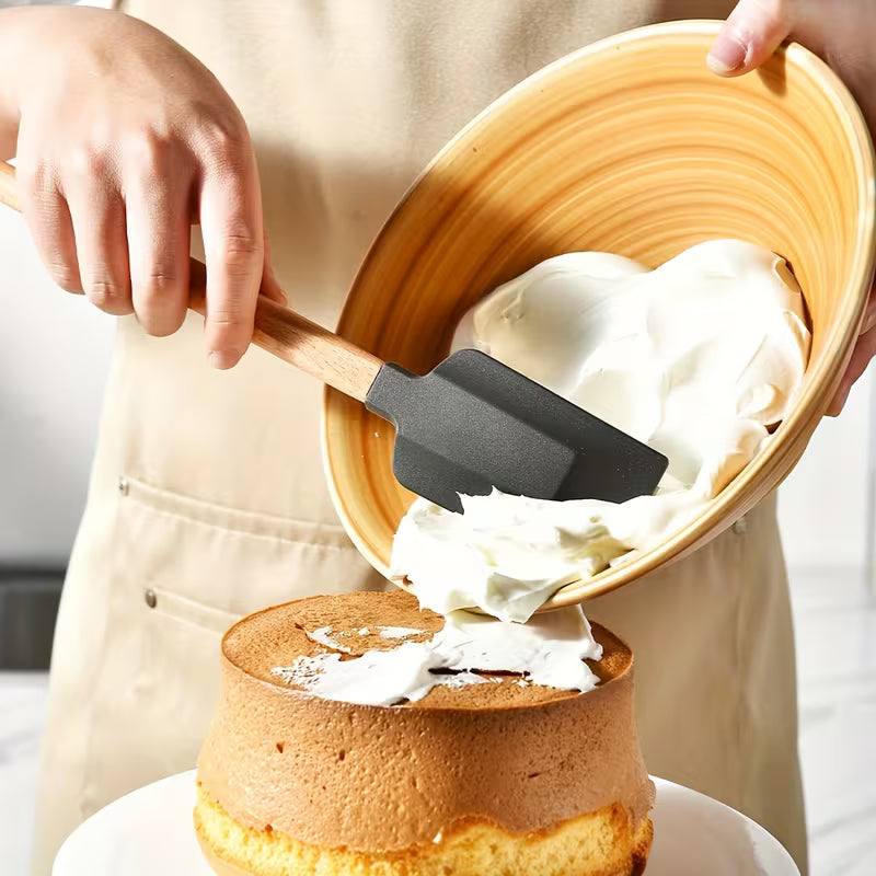 5pcs Silicone Spatula Set – Baking, Stirring & Cooking Tools