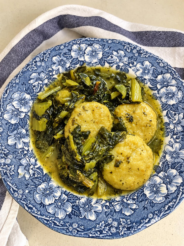 GREEN KUBBEH HAMUSTA SOUP