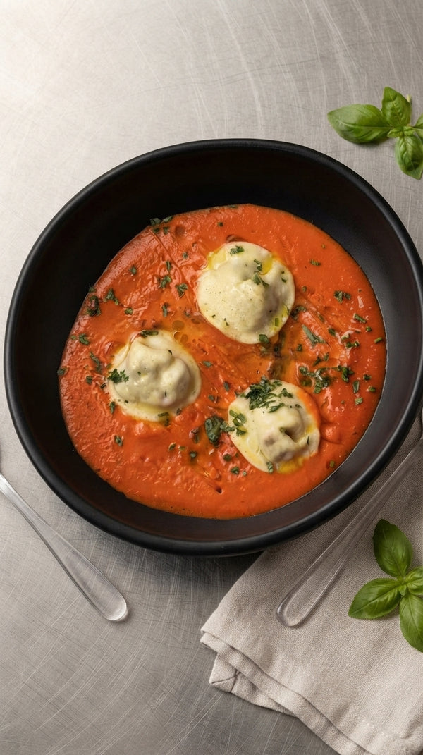 Handmade Agnolotti Stuffed with Slow Cooked Beef