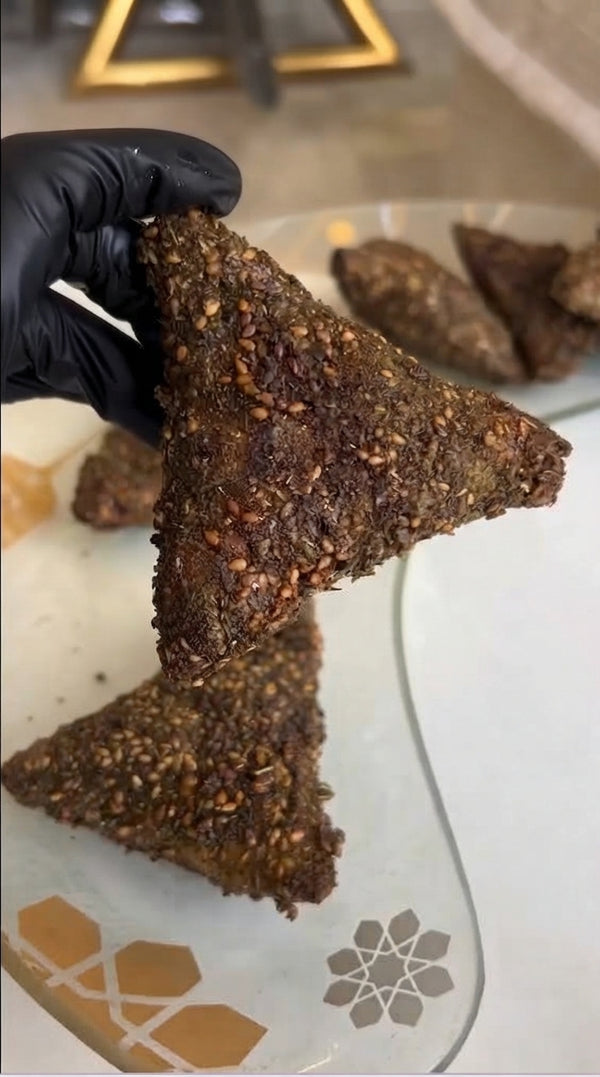 Crispy Cheese Samosas in Zaatar Crust