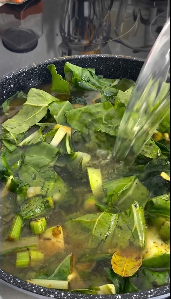 Add cold pre-baked dumplings into the boiling soup. Simmer uncovered for 15 minutes, gently shaking the pot.
