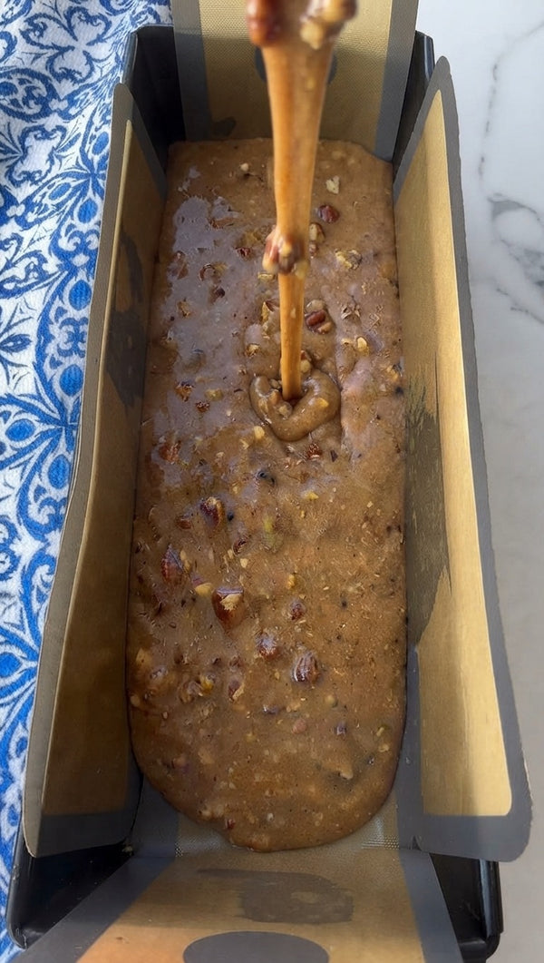 Use a wooden skewer or chopstick to swirl dark chocolate or sauce into the batter to create a marbled pattern.