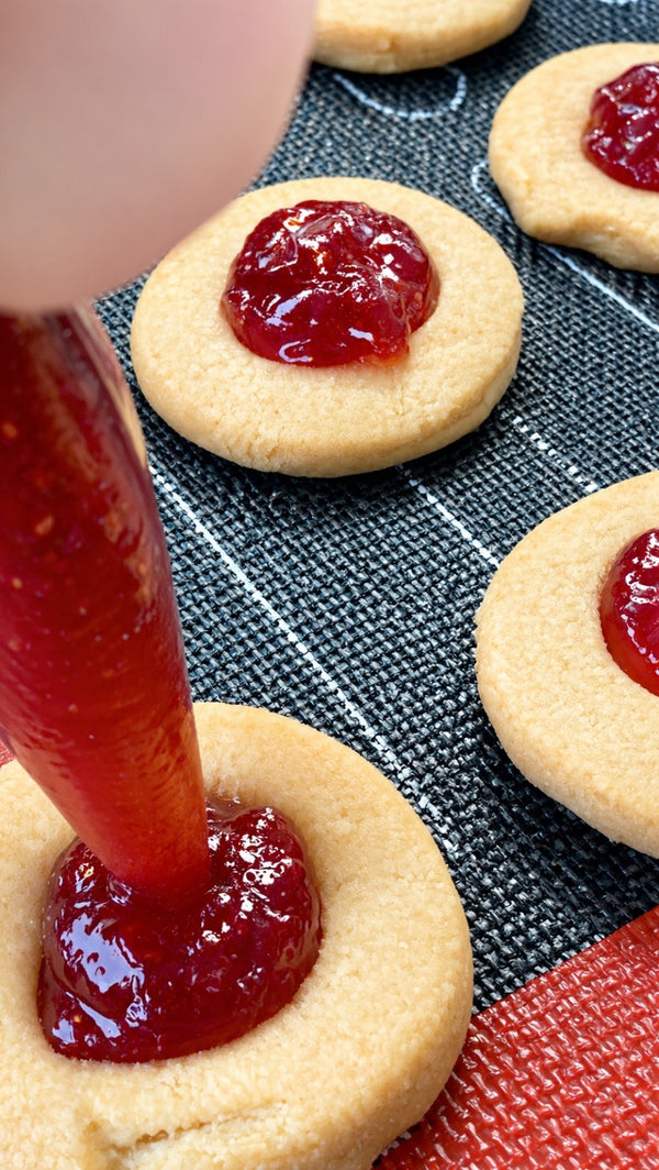 Allow the cake to rest and ensure the surface is evenly baked and ready for the next preparation stage.