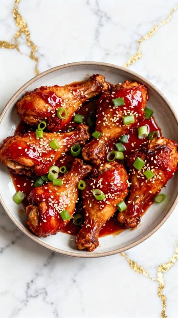 CRISPY KOREAN BBQ WINGS NINJA GRILL