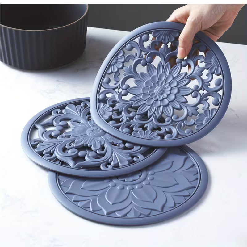 3pcs Silicone Insulated Mats – Multifunctional Heat-Resistant Kitchen Mats
