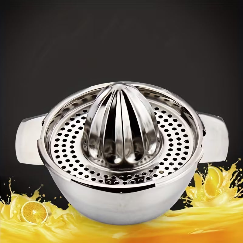 Stainless Steel Manual Citrus Juicer – 1300ml Fresh Juice Maker