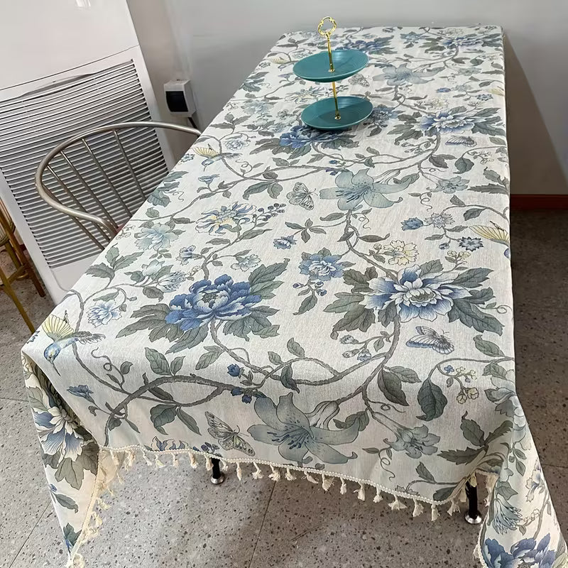 Single-Piece Digital Printed Floral Pattern Hot-Selling High-End Tablecloth