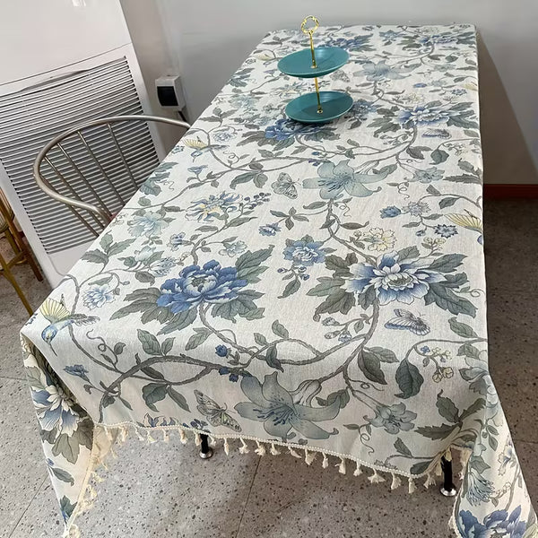 Single-Piece Digital Printed Floral Pattern Hot-Selling High-End Tablecloth