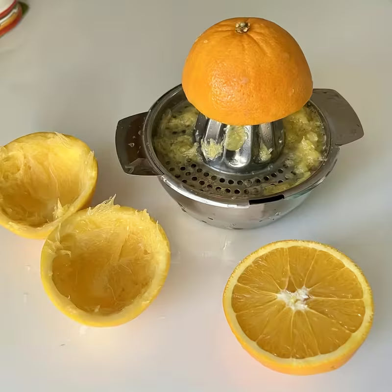 Stainless Steel Manual Citrus Juicer – 1300ml Fresh Juice Maker