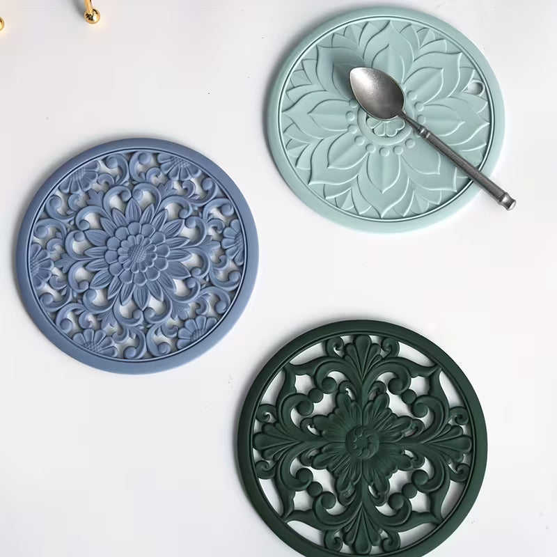 3pcs Silicone Insulated Mats – Multifunctional Heat-Resistant Kitchen Mats