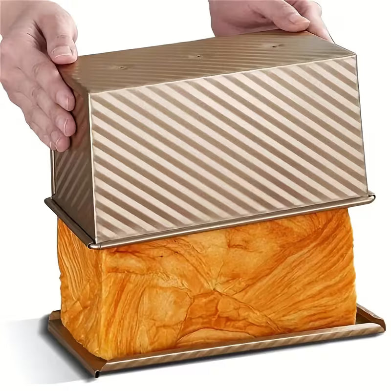 Non-Stick Carbon Steel Bread Pan with Lid – Toast Baking Pan