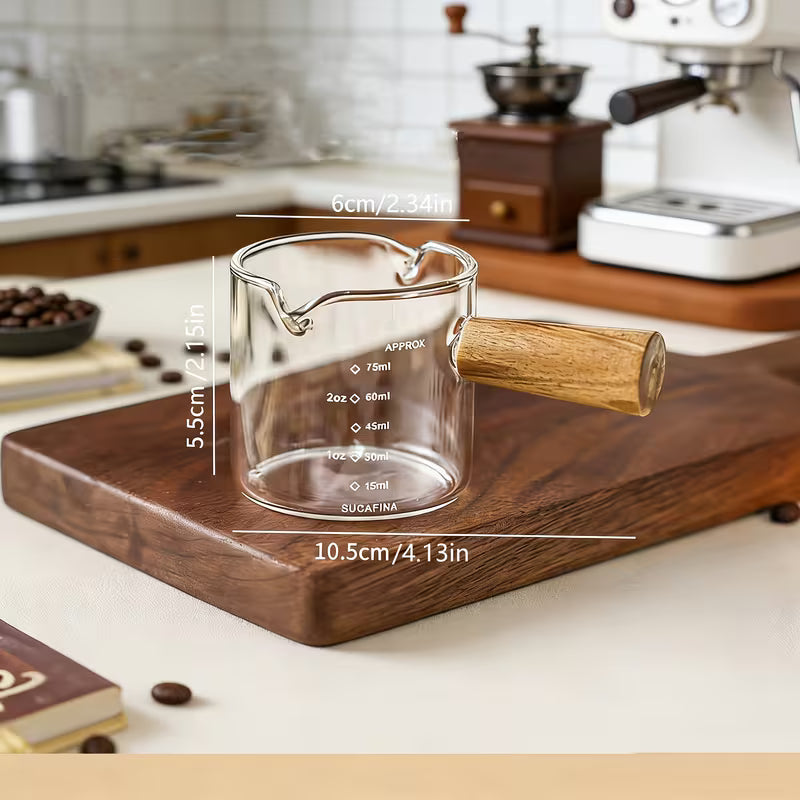 2pcs Glass Mini Coffee Cups