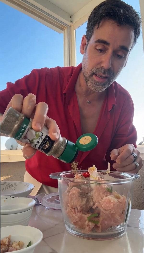 Lightly oil hands and shape into oval koftas.