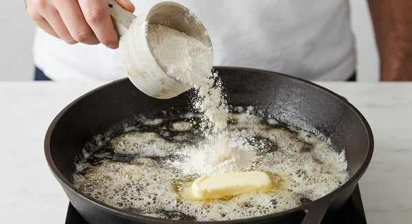 Roll pasta thin, blanch sheets for 30 seconds in boiling salted water, and plunge into ice water.