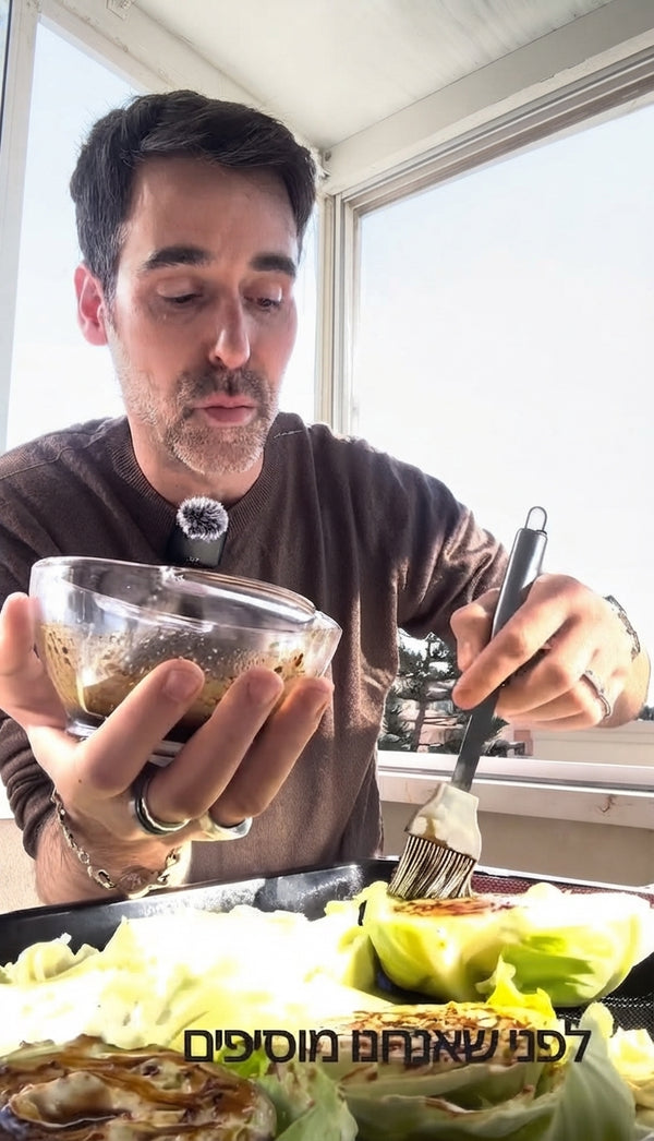 Brush the outer cabbage wedges with olive oil. Sear on a hot grill pan for 2–3 minutes per side until charred and golden, then transfer to a 200°C (400°F) oven for 15–20 minutes until the meat is fully cooked and the cabbage is tender.