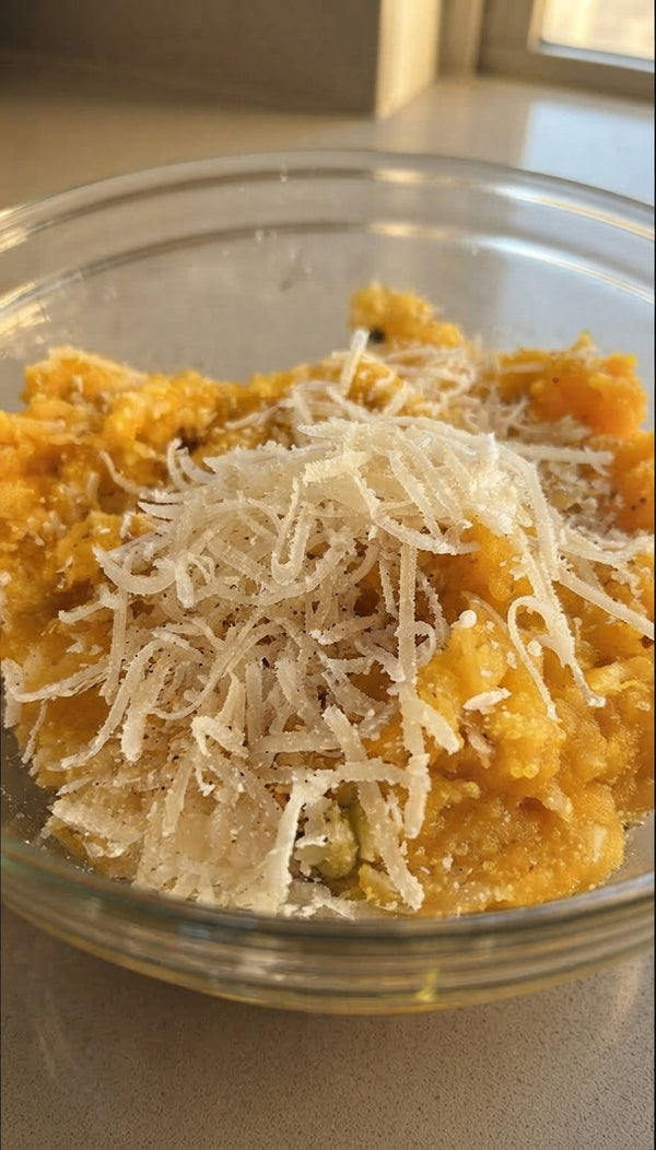 Quick boil locks in texture. Cook tortellini in boiling salted water for 2–3 minutes. Transfer directly into the sauce pan, gently toss to coat, and serve hot topped with extra Parmesan, fresh za'atar, and olive oil.
