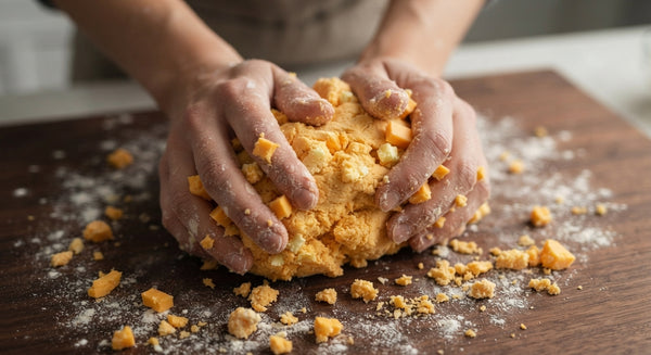 Stir in minced garlic, nutmeg, salt, and black pepper for 1-2 minutes until fragrant.